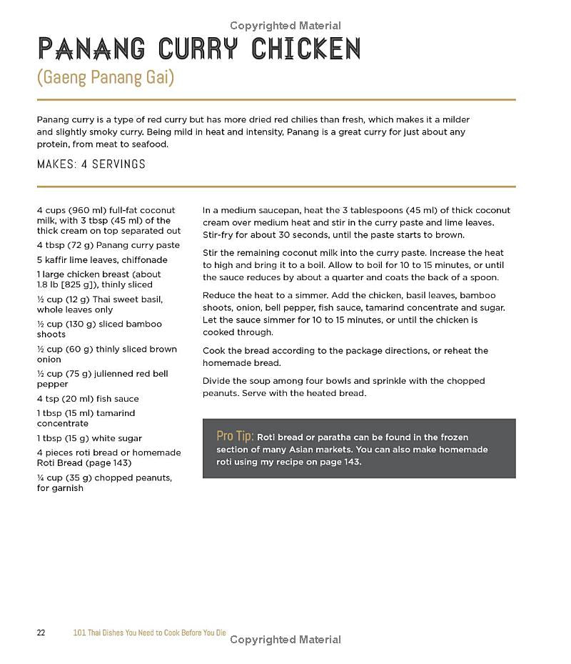 101 Thai Dishes You Need to Cook Before You Die: The Essential Recipes, Techniques and Ingredients of Thailand (Spiral Bound)