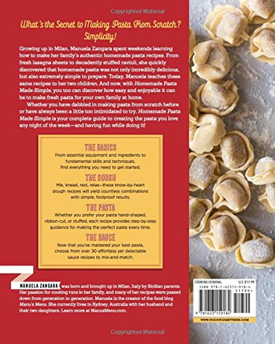 Homemade Pasta Made Simple: A Pasta Cookbook with Easy Recipes & Lessons to Make Fresh Pasta Any Night (Spiral Bound)