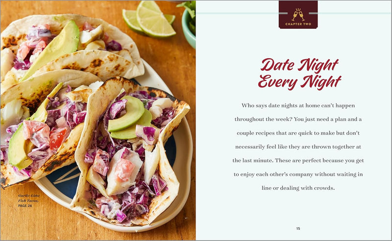 Date Night Cookbook and Activities for Couples: Recipes and Games for a Romantic Night In (Spiral Bound)