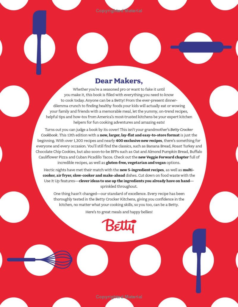 The Betty Crocker Cookbook, 13th Edition: Everything You Need to Know to Cook Today (Betty Crocker Cooking) (Spiral Bound)