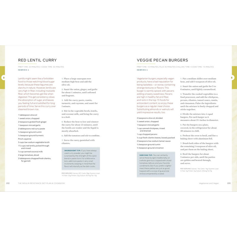 The Insulin Resistance Diet Plan & Cookbook: Lose Weight, Manage PCOS, and Prevent Prediabetes (Spiral Bound)