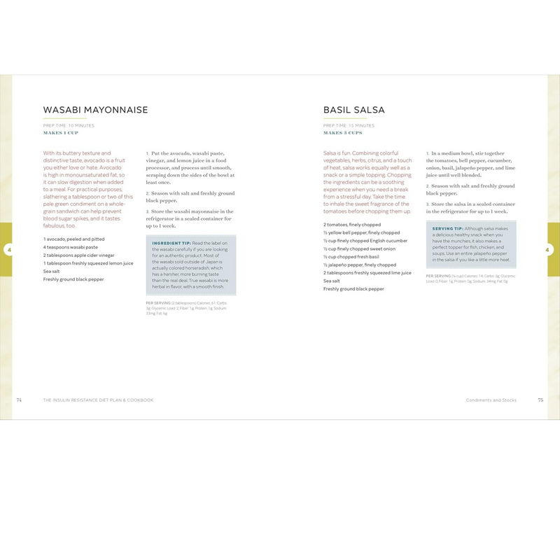 The Insulin Resistance Diet Plan & Cookbook: Lose Weight, Manage PCOS, and Prevent Prediabetes (Spiral Bound)