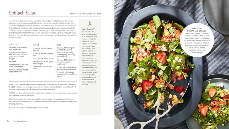 The Salad Lab: Whisk, Toss, Enjoy!: Recipes for Making Fabulous Salads Every Day (A Cookbook) (Spiral Bound)