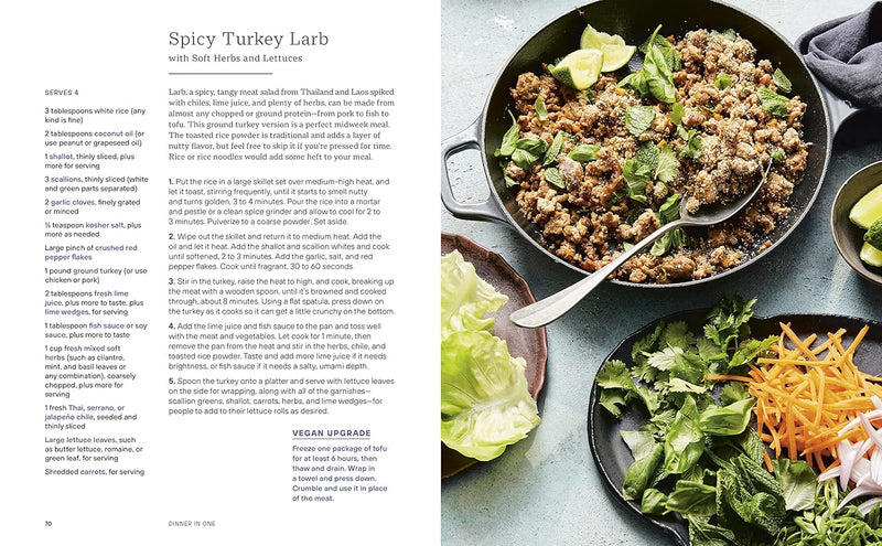 Dinner in One: Exceptional & Easy One-Pan Meals: A Cookbook (Spiral Bound)