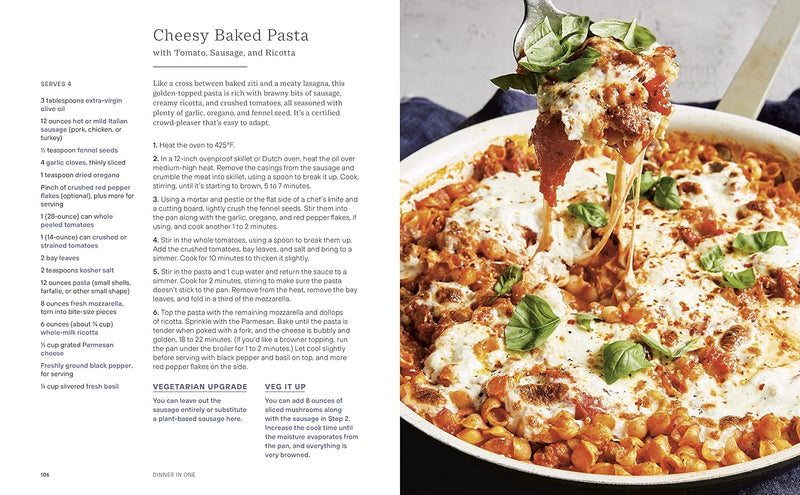 Dinner in One: Exceptional & Easy One-Pan Meals: A Cookbook (Spiral Bound)