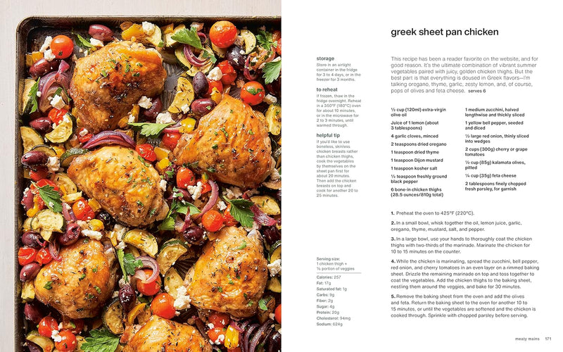 Downshiftology Healthy Meal Prep: 100+ Make-Ahead Recipes and Quick-Assembly Meals (Spiral Bound)