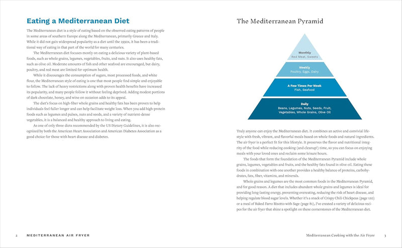 Mediterranean Air Fryer: 95 Healthy Recipes to Fry, Roast, Bake, and Grill (Spiral Bound)