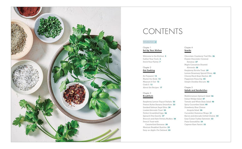 Super Easy Cookbook for Beginners: 5-Ingredient Recipes and Essential Techniques to Get You Started in the Kitchen (Spiral Bound)