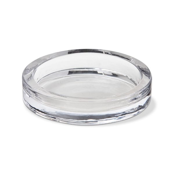 Radiance Glass Pillar Plate Small - Clear