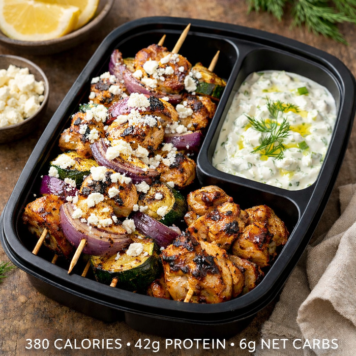 Greek Chicken Kabobs with Tzatziki - Kitchen Supply Wholesale