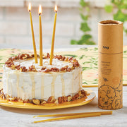 Beeswax Mini Taper Candles Set of 24 - Honey Birthday Candles from Kitchen Supply