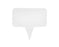 Cheese Signs Identification Markers, 12-Pack White