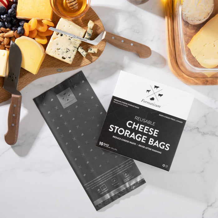 Premium Reusable Cheese Storage Bags, Box of 10