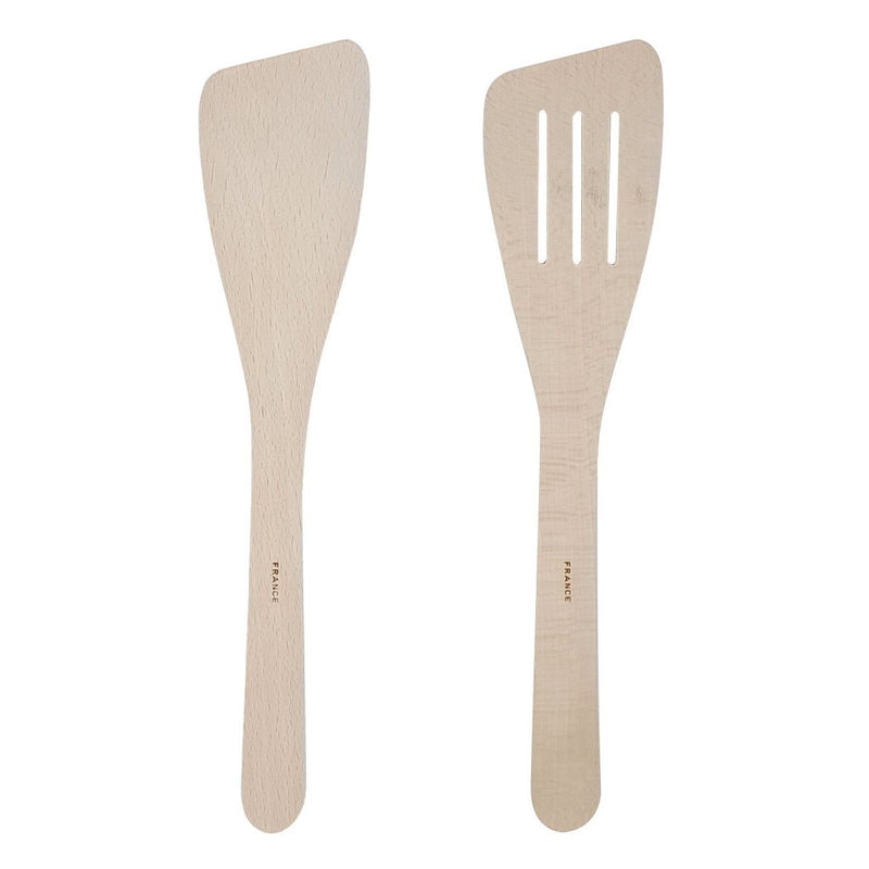 2 - Piece French Beech Spatula Turner Set - Kitchen Supply Wholesale - 2 - Piece French Beech Spatula Turner Set