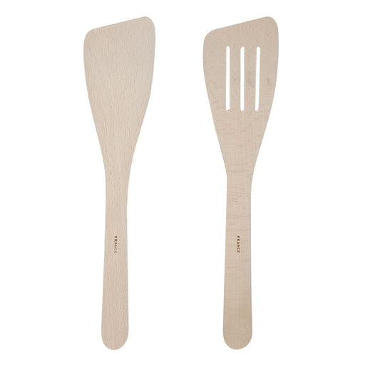 2 - Piece French Beech Spatula Turner Set - Kitchen Supply Wholesale - 2 - Piece French Beech Spatula Turner Set