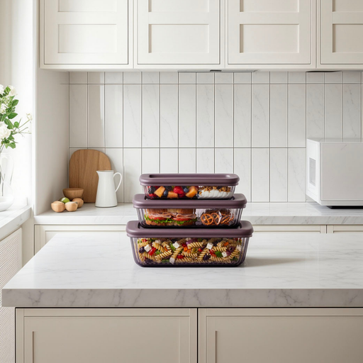 Tinted Rectangular Container Set Food Storage Containers from Kitchen Supply