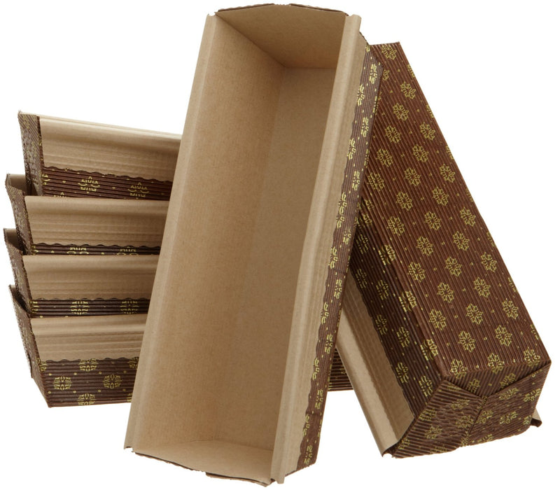 Molde para hornear de papel para pan grande, paquete de 50, 9 x 2,8 x 2 pulgadas