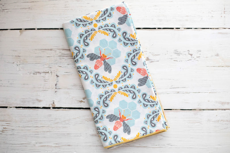 Honey Bee Cloth Napkins, set of four