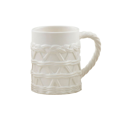 Woven Texture White Ceramic Coffee Mug Kitchen & Bath Wrapped from Kitchen Supply