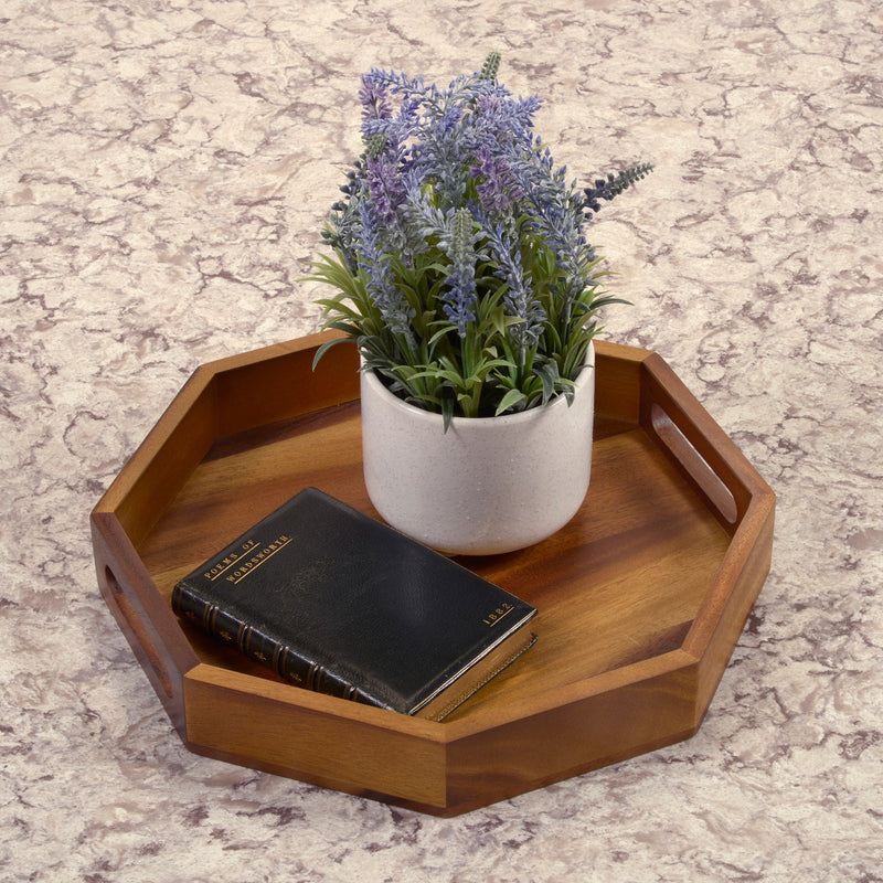 Octagon Serving Trays - Solid Bottom