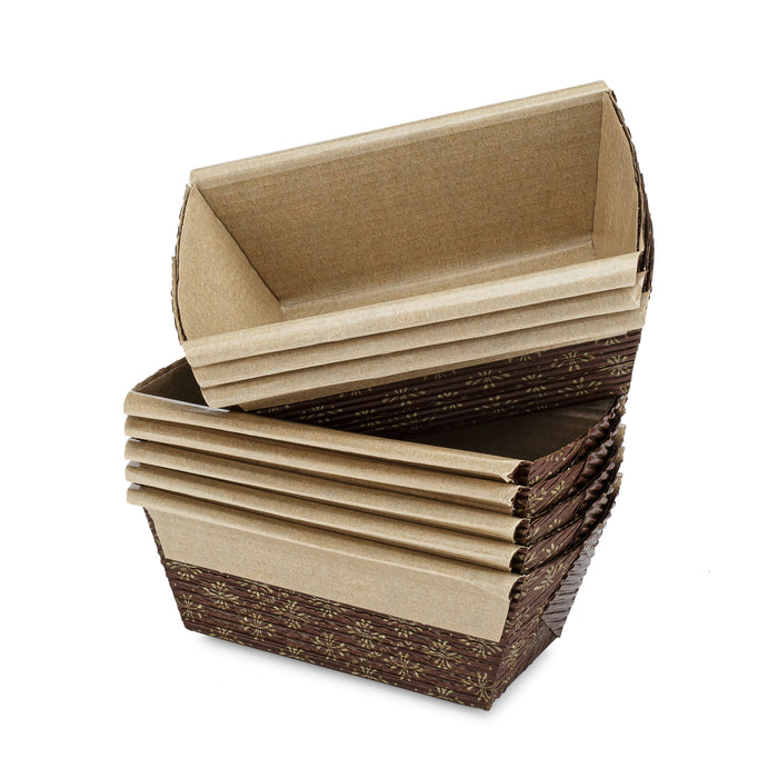 Mini molde para hornear de papel para pan, paquete de 50, 4 x 2 x 2 pulgadas