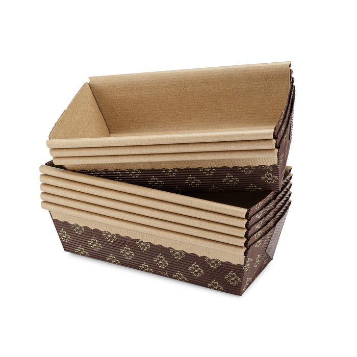 Molde para hornear de papel para pan Junior, paquete de 50, 6 x 2,5 x 2 pulgadas