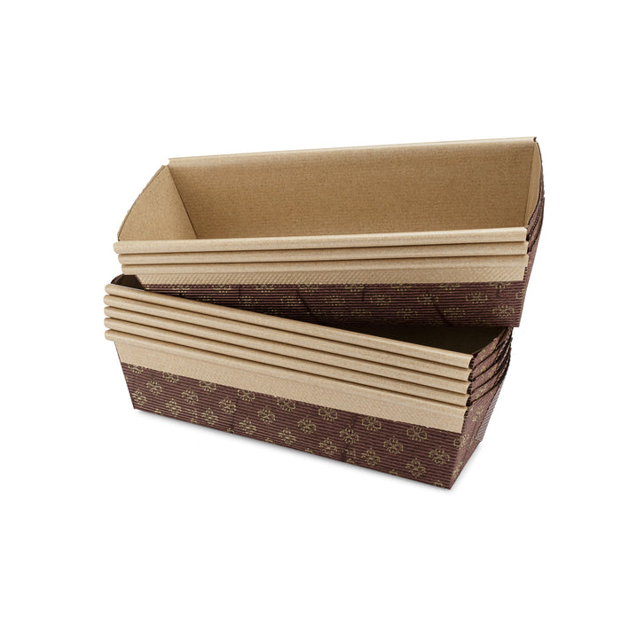 Molde para hornear de papel para pan Junior, paquete de 50, 6 x 2,5 x 2 pulgadas