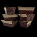 7752 Mini Paper Loaf Baking Pans a set of six stacked loaf liners for bread