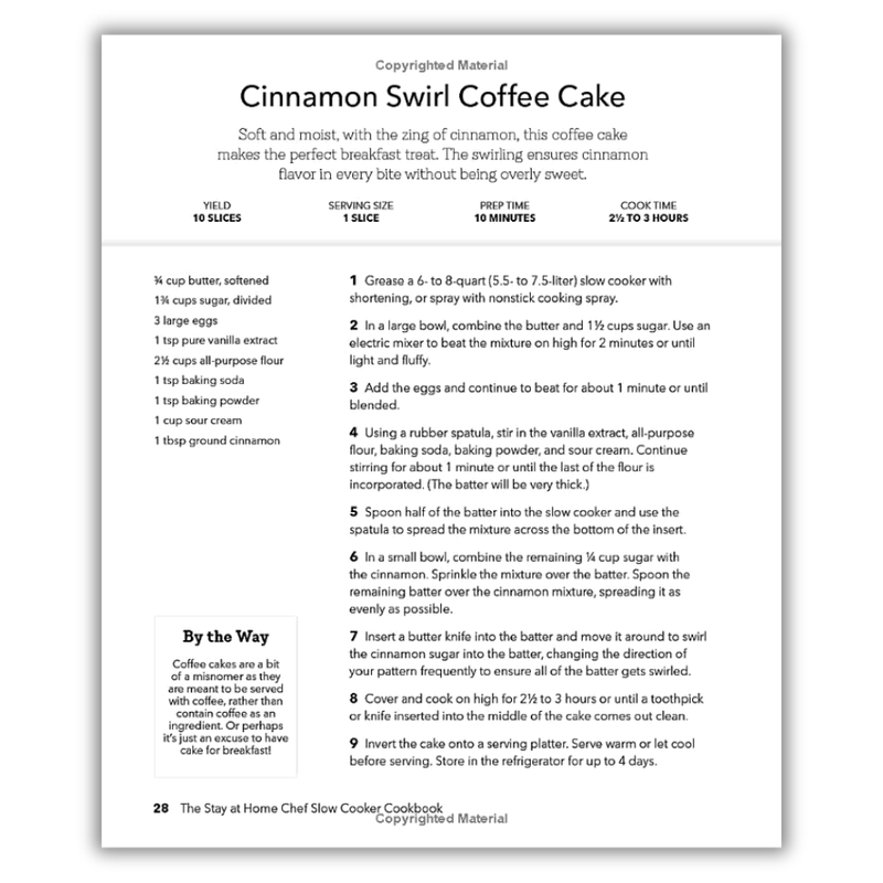 The Stay-at-Home Chef Slow Cooker Cookbook: 120 Restaurant-Quality Recipes You Can Easily Make at Home (Spiral Bound) Spiral Bound from Kitchen Supply