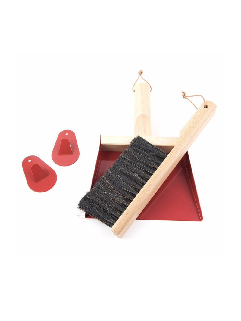 Andrée Jardin Mr. and Mrs. Clynk Hand Brush, Dustpan & Wall Hook Set Kitchen Tools & Molds Red from Kitchen Supply