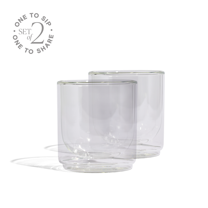 Cove 10oz Glass Tumbler - Set of 2 - Clear