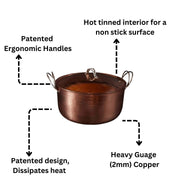 Beautiful and Big Copper Dutch Ovens Pots & Pans from Kitchen Supply