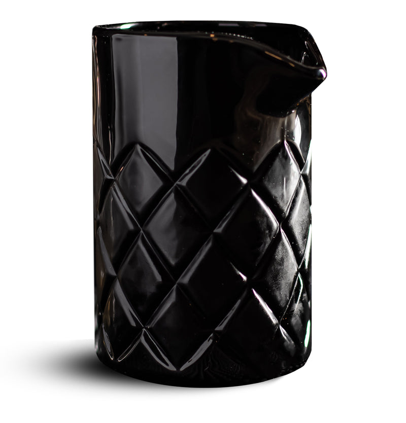Black Out Cocktail Yarai Mixing Glass - Black Bar Mixer Pitcher, Thick and Weighted, 17-ounce / 500ml