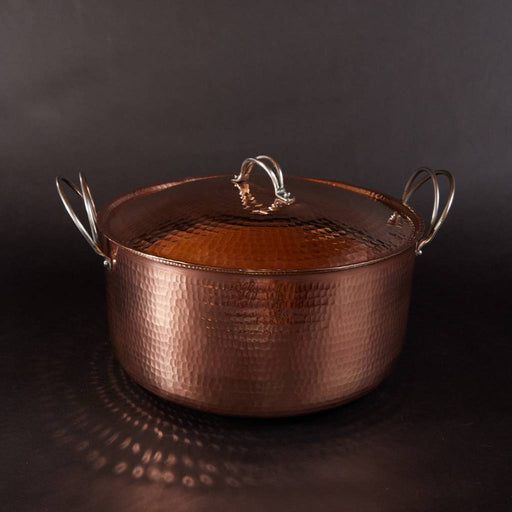 Beautiful and Big Copper Dutch Ovens Pots & Pans 12 quart - 12 x 6 inch from Kitchen Supply