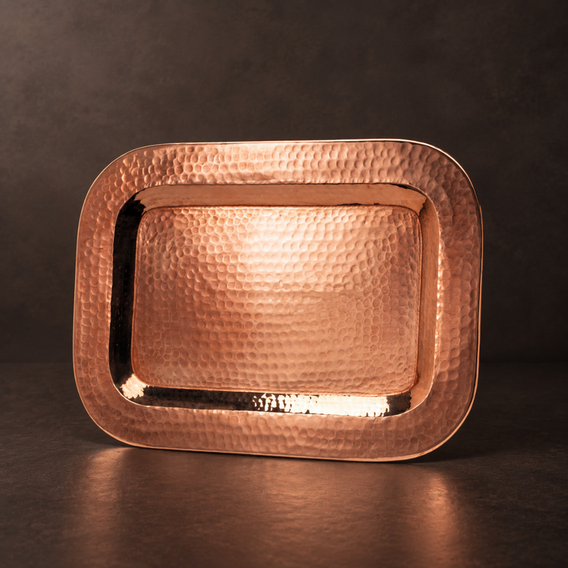 Copper Thessaly Rectangle Platter Plates & Platters from Kitchen Supply