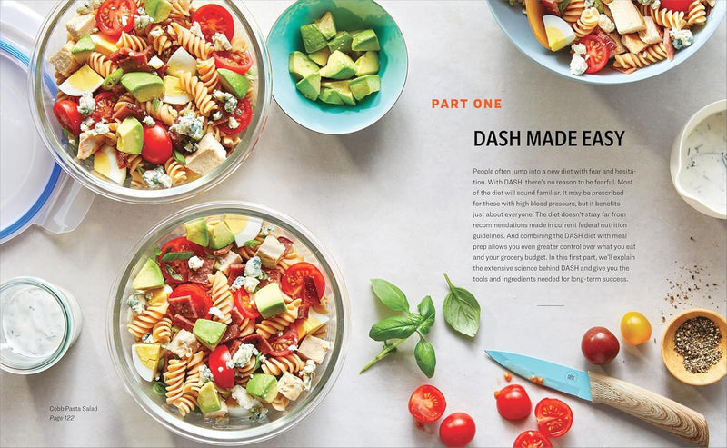 DASH Diet Meal Prep: 100 Healthy Recipes and 6 Weekly Plans (Spiral Bound)