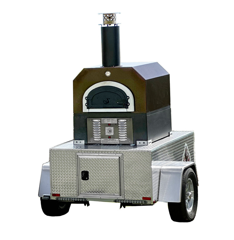 CBO 750 Tailgater | Wood Fired Pizza Oven Trailer | 38" X 28" cooking surface | 2-3 - 10" pizzas at a time | 50-60 pizzas an hour