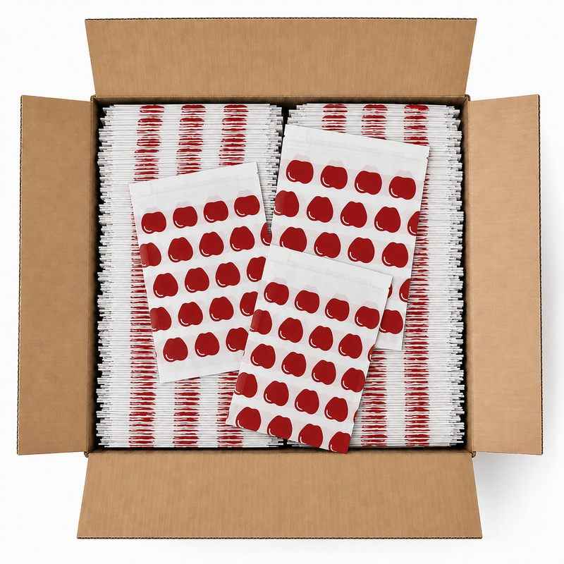 500 Self-Sealing Sandwich Bags - Apple Recyclable from Kitchen Supply