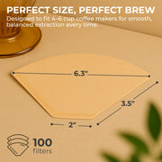 Organic Premium Coffee Filters #2, KFCF02B Coffee Filters -