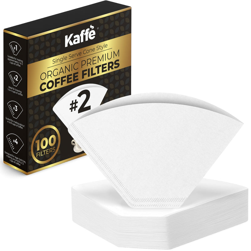 Organic Premium Coffee Filters #2, KFCF02W Coffee Filters -