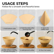 Organic Premium Coffee Filters #4, KFCF04B Coffee Filters -