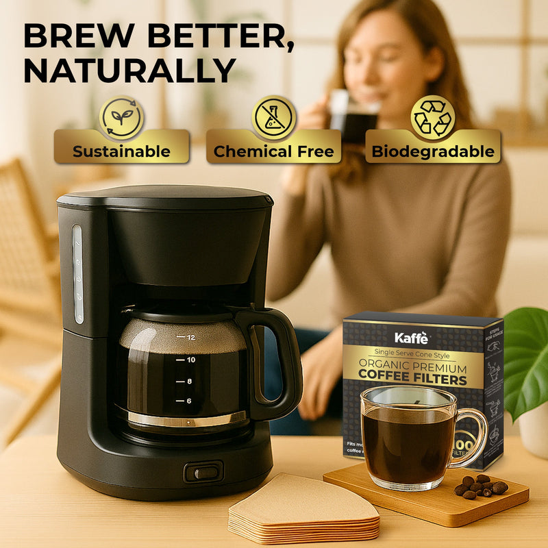 Organic Premium Coffee Filters #4, KFCF04B Coffee Filters -