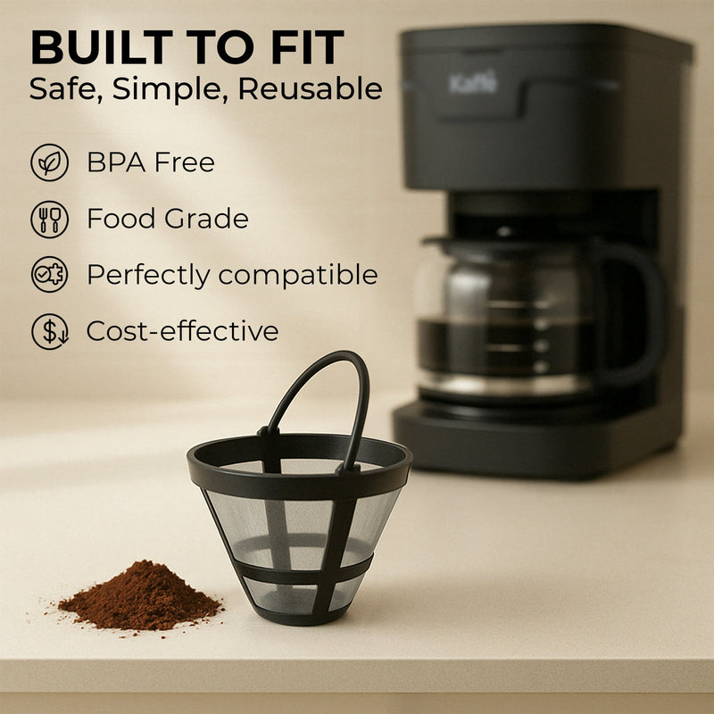 Universal Replacement Coffee Filter for 5-Cup Coffee Makers, KFPF05 Accessories from Kitchen Supply