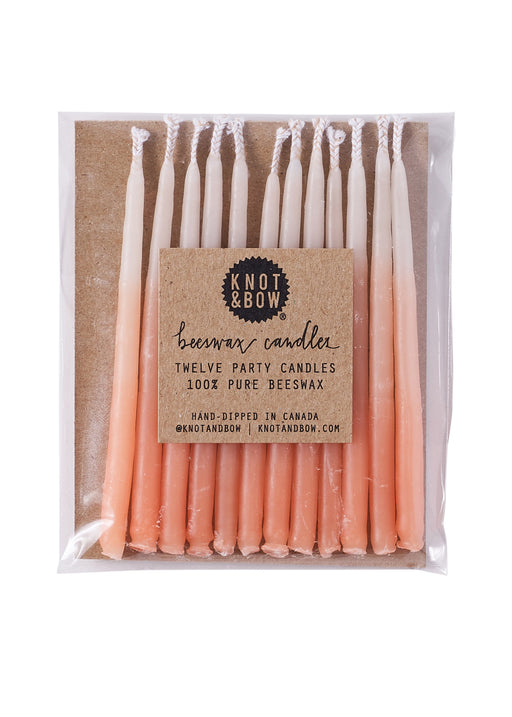 Knot & Bow Assorted Beeswax Party Candles Candles 3 Inch from Kitchen Supply