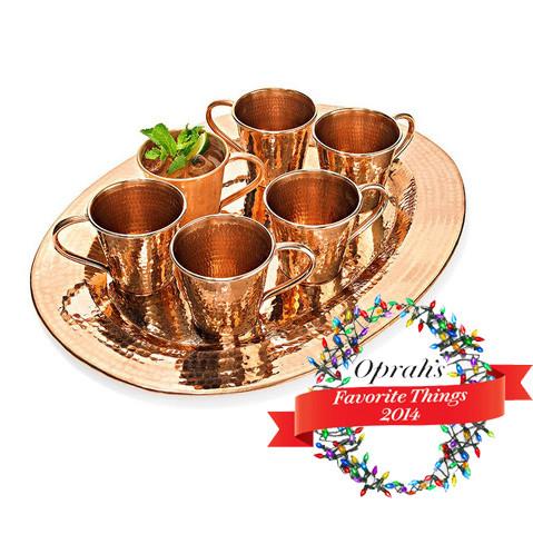 Thessaly Oval Copper Platter Plates & Platters from Kitchen Supply