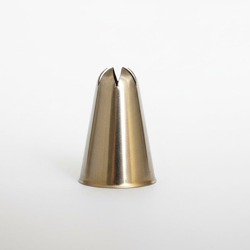 Closed Star Pastry Piping Tip 1/2'' Opening Diameter- Stainless Steel Baking Essentials from Kitchen Supply
