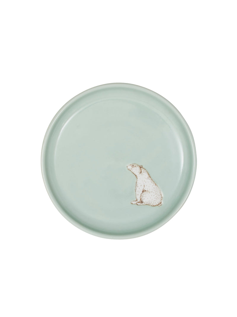 Polar Bear Ceramic Plate