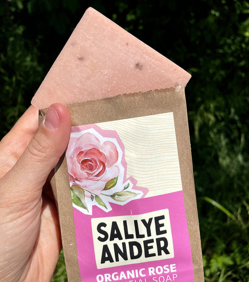 Organic Rose Essential Bar Soap | SallyeAnder