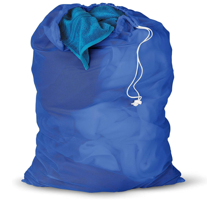 Mesh Laundry Bag, Blue
