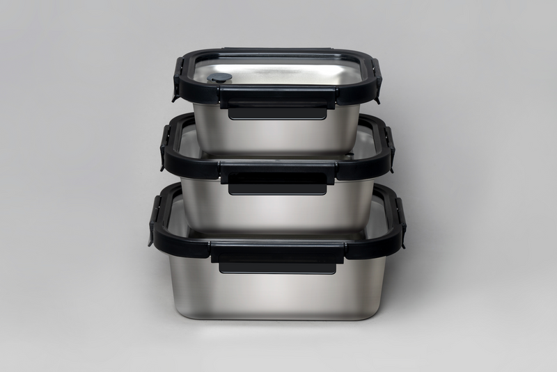 Multicolor Microwave Safe Stainless Steel Set